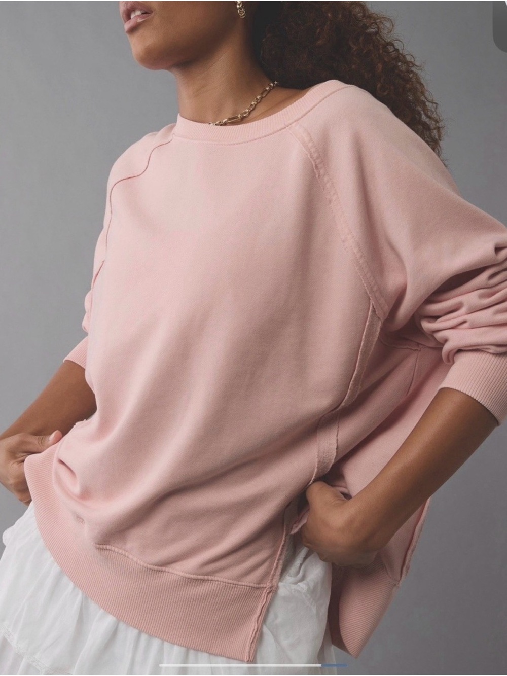 American Eagle Outfitters Soft Pink Crewneck Sweatshirt